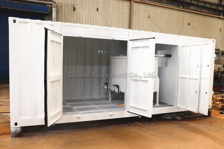 Gaodetec GMA2X300/1000 Containerized Colloidal Grout Mixer with Agitator Machine for Sale